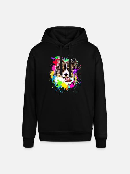 Australian Shepherd Art Dog Motif Hundeejer - Stanley/Stella SOUNDER unisex hoodie - sort