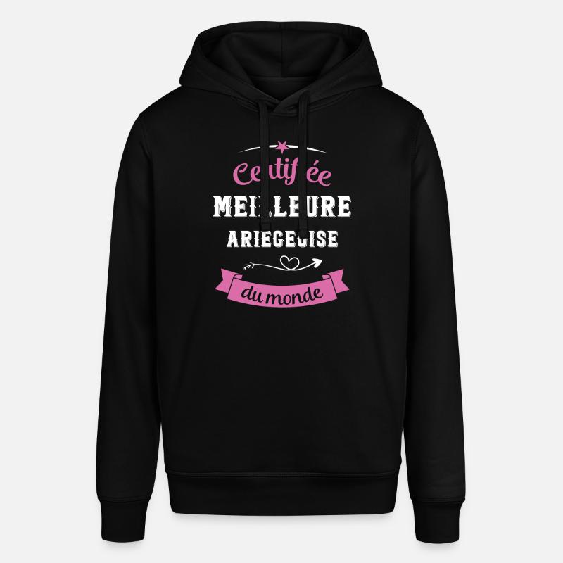 Certifiée ariégeoise du monde - Sweat à capuche SOUNDER Stanley/Stella Unisexe - noir