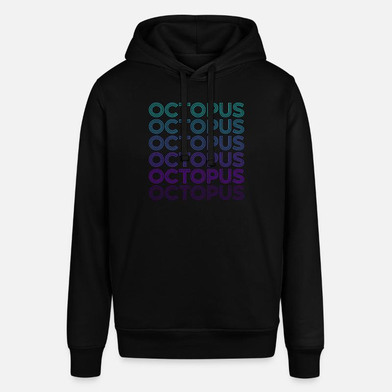 Octopus Octopus Rétro - Sweat à capuche SOUNDER Stanley/Stella Unisexe - noir
