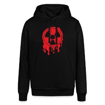 Radioactive - Stanley/Stella SOUNDER Unisex Hoodie - black - Front - Alina (178cm) & Michal (187cm)