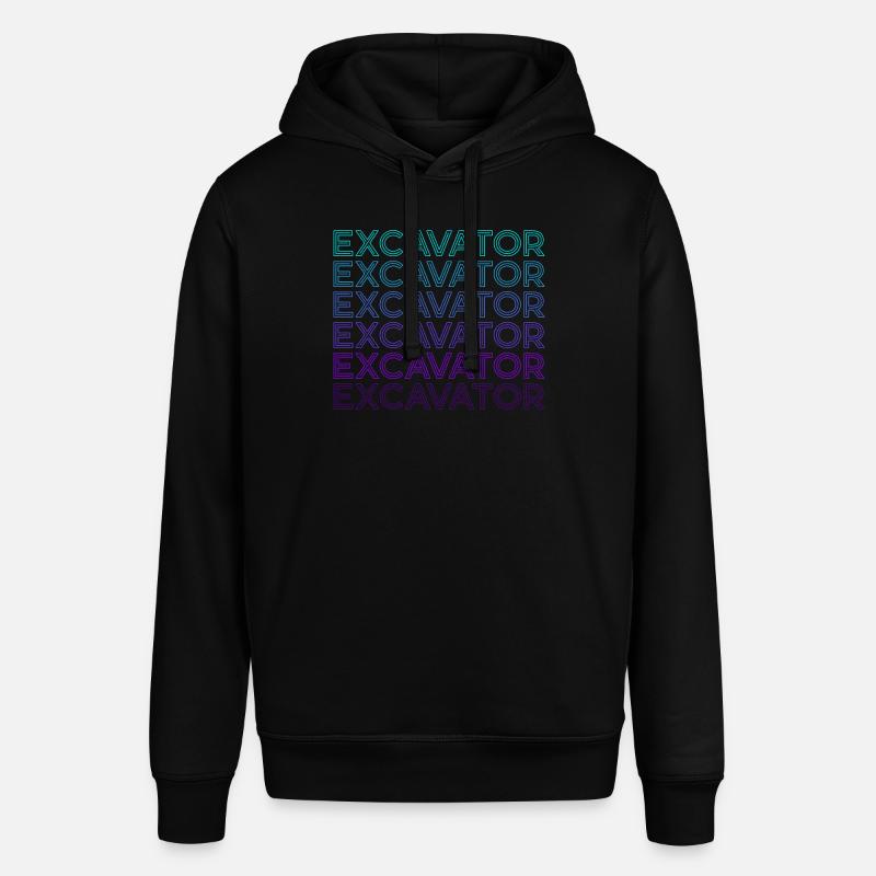 Opérateur d’excavatrice Construction Retro - Sweat à capuche SOUNDER Stanley/Stella Unisexe - noir