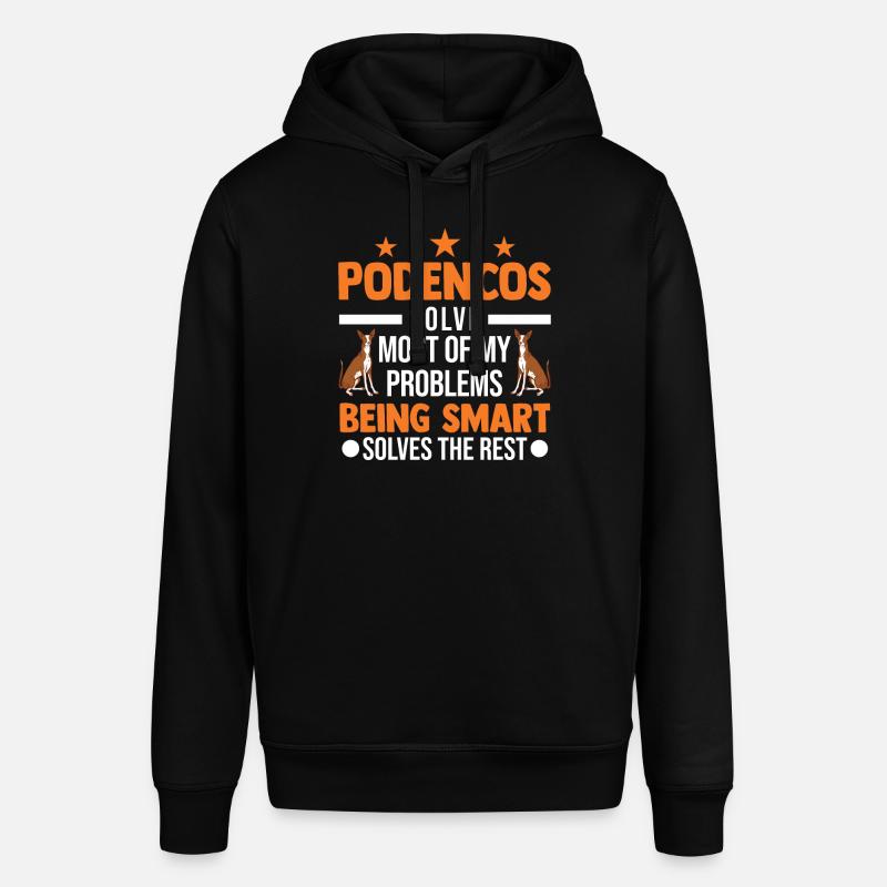 Podenco Lévrier espagnol - Sweat à capuche SOUNDER Stanley/Stella Unisexe - noir