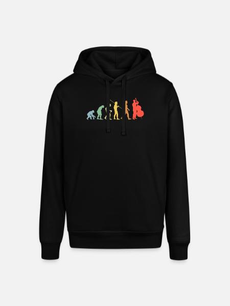 Kontrabass Evolution Retro Chello Chellospieler - Stanley/Stella Unisex Hoodie SOUNDER - Schwarz