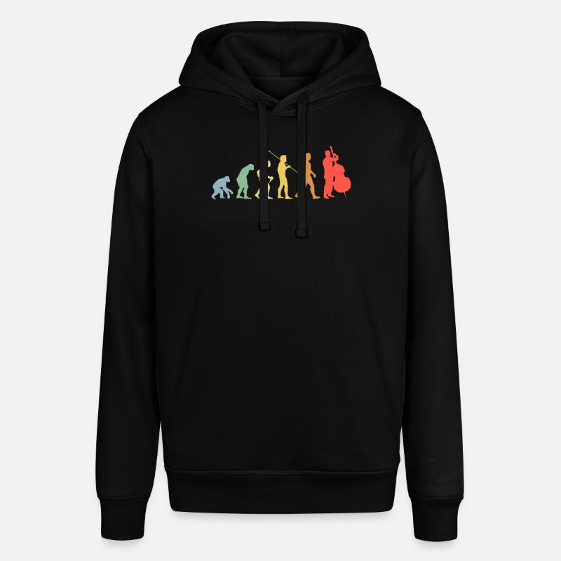 Kontrabass Evolution Retro Chello Chellospieler - Stanley/Stella Unisex Hoodie SOUNDER - Schwarz
