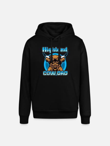 Highland Cow Dad - Stanley/Stella SOUNDER Unisex Hoodie - black