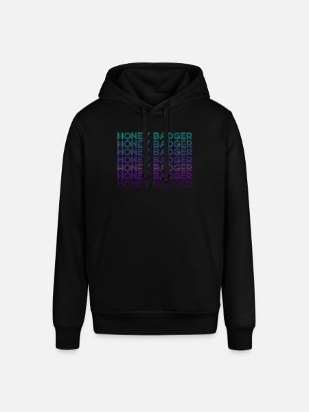 Honigdachs Retro - Stanley/Stella Unisex Hoodie SOUNDER - Schwarz