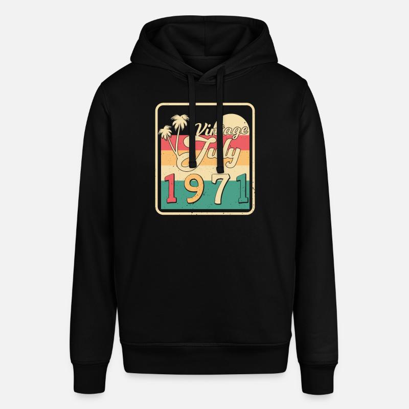 Juillet 1971 rétro - Sweat à capuche SOUNDER Stanley/Stella Unisexe - noir