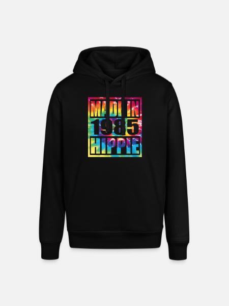 Hippie Birthday 1985 - Stanley/Stella SOUNDER Unisex Hoodie - black