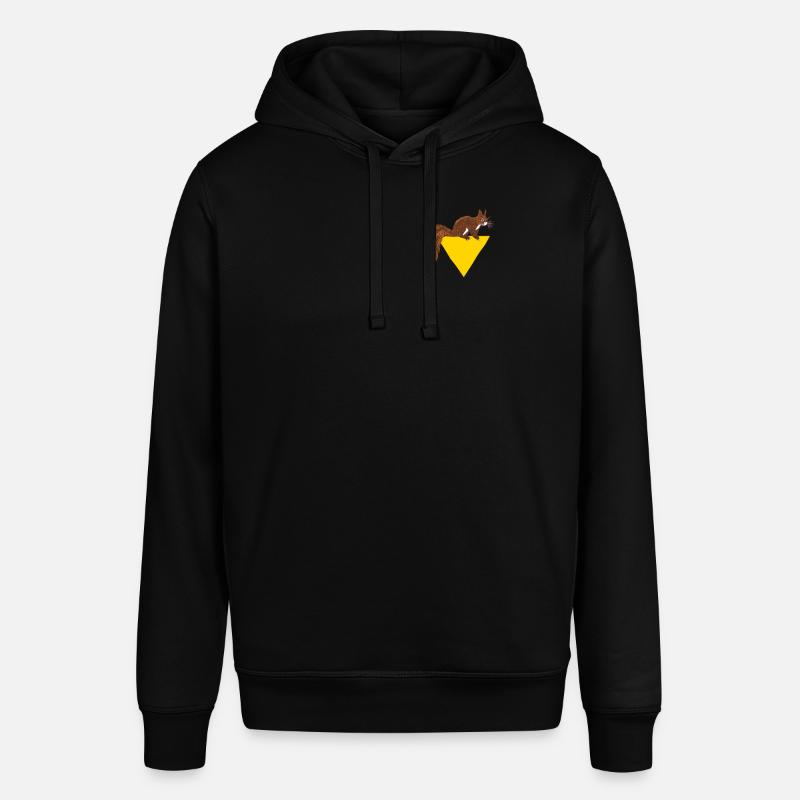 Squirrel Logo Emblem Grauhörnchen Squirrel - Stanley/Stella Unisex Hoodie SOUNDER - Schwarz
