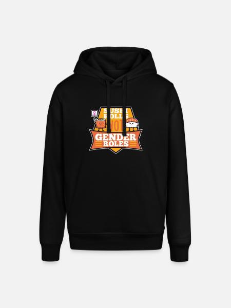 Sushi rolls not gender roles - Stanley/Stella SOUNDER Unisex Hoodie - black