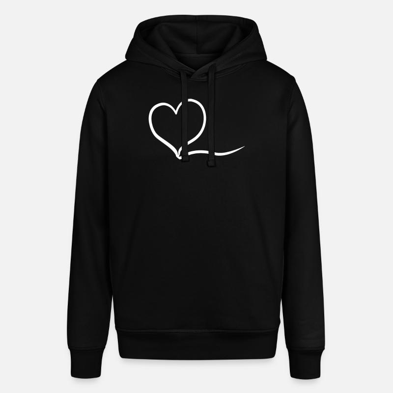 Noble Cœur Blanc - Sweat à capuche SOUNDER Stanley/Stella Unisexe - noir