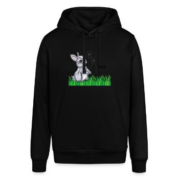 Hase Name Geschenk Nora - Stanley/Stella Unisex Hoodie SOUNDER - Schwarz - Vorne - Alina (178cm) & Michal (187cm)