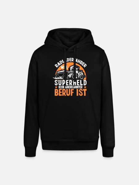 Radlader Radladerfahrer Supherheld - Stanley/Stella Unisex Hoodie SOUNDER - Schwarz