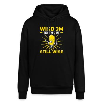 Weisheitszähne Weisheitszahn Patient Zahnarzt - Stanley/Stella Unisex Hoodie SOUNDER - Schwarz - Vorne - Alina (178cm) & Michal (187cm)