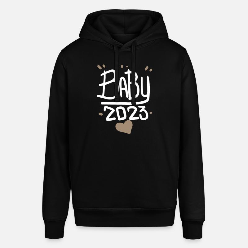 Grossesse Bébé enceinte 2023 - Sweat à capuche SOUNDER Stanley/Stella Unisexe - noir