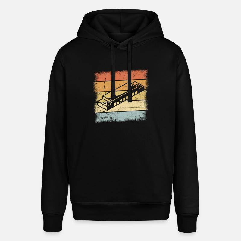 Motif d’harmonica - Sweat à capuche SOUNDER Stanley/Stella Unisexe - noir