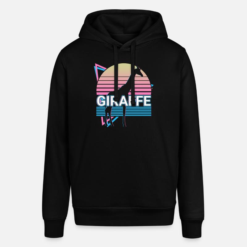 Cadeau rétro girafe - Sweat à capuche SOUNDER Stanley/Stella Unisexe - noir