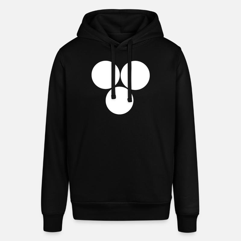Trois cercles Blanc - Sweat à capuche SOUNDER Stanley/Stella Unisexe - noir