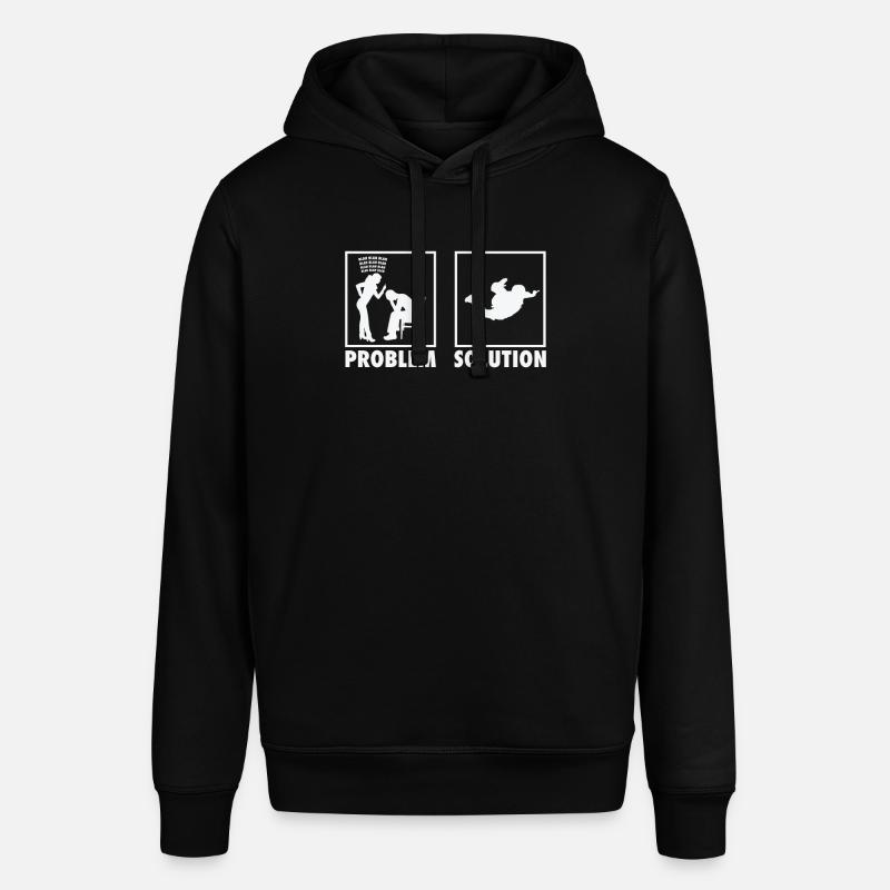 Skydiving Skydivers Statement Problem Solution. - Stanley/Stella Unisex Hoodie SOUNDER - Schwarz