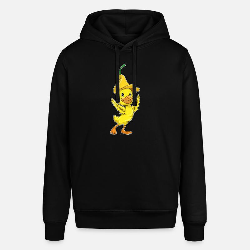 Canard avec capuchon jaune - Sweat à capuche SOUNDER Stanley/Stella Unisexe - noir