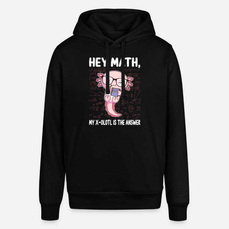 Funny Math Axolotl Math Gift - Stanley/Stella SOUNDER Unisex Hoodie - black