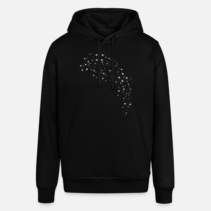 Ciel étoilé blanc - Sweat à capuche SOUNDER Stanley/Stella Unisexe - noir