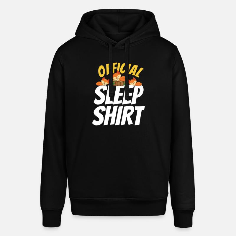 Nice sleeping Fox gift - Stanley/Stella SOUNDER Unisex Hoodie - black