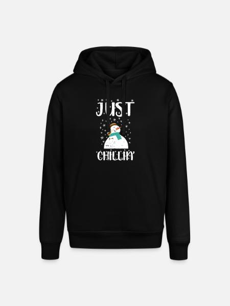 Santa Claus Snowman Holidays - Stanley/Stella SOUNDER Unisex Hoodie - black