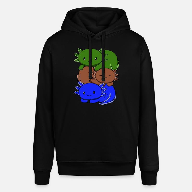Drapeau sapiosexuel Axolotl Pile Kawaii - Sweat à capuche SOUNDER Stanley/Stella Unisexe - noir