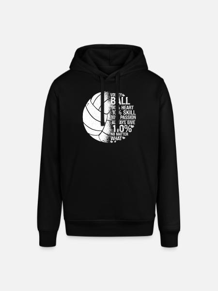 Volleyball Player Team Volleyball - Stanley/Stella SOUNDER Unisex Hoodie - black