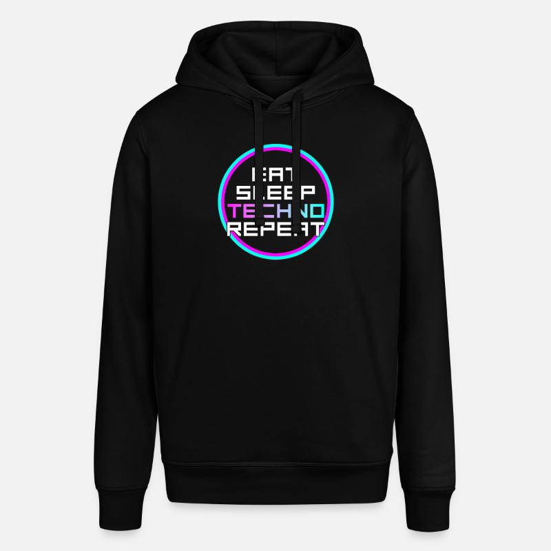 manger du sommeil techno répéter - Sweat à capuche SOUNDER Stanley/Stella Unisexe - noir