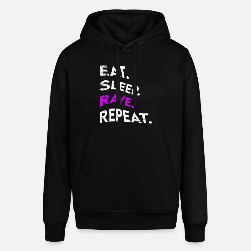 manger le sommeil rave répéter - Sweat à capuche SOUNDER Stanley/Stella Unisexe - noir