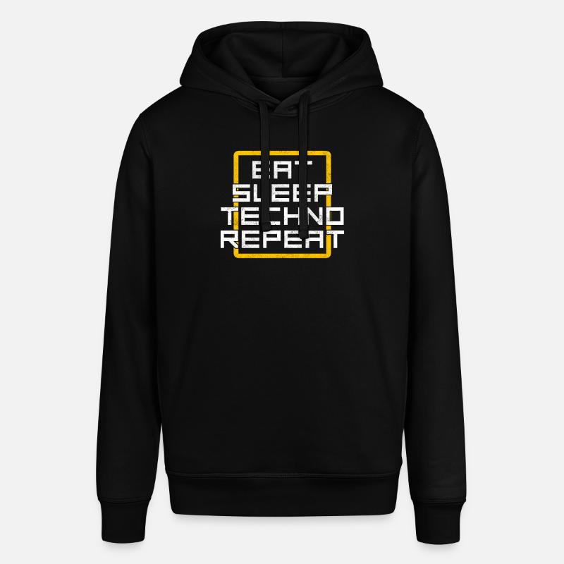 manger du sommeil techno répéter - Sweat à capuche SOUNDER Stanley/Stella Unisexe - noir
