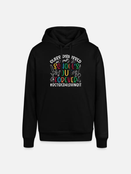 Retired teacher Retired teacher Retirement - Stanley/Stella SOUNDER Unisex Hoodie - black