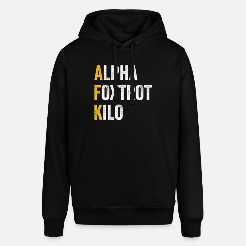 Computerchat Alpha Foxtrotti Kilo - Afk - Sweat à capuche SOUNDER Stanley/Stella Unisexe - noir