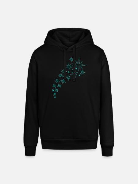 Sternenbogen Mintgrünes Design - Stanley/Stella Unisex Hoodie SOUNDER - Schwarz