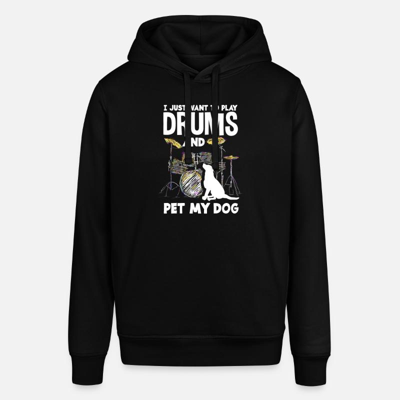 Cadeau de batteur de batterie - Sweat à capuche SOUNDER Stanley/Stella Unisexe - noir