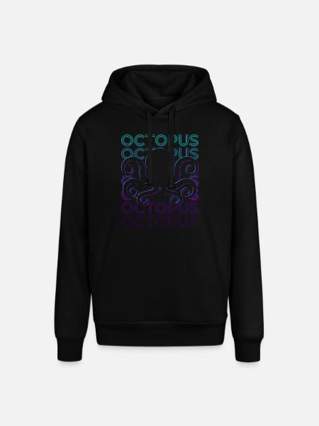Octopus Rétro - Sweat à capuche SOUNDER Stanley/Stella Unisexe - noir