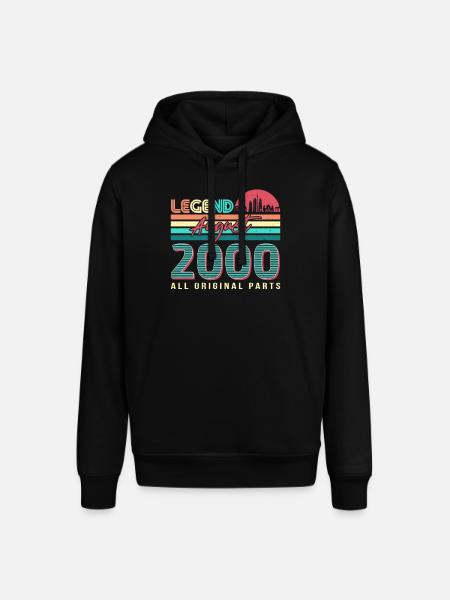 Birthday greeting August 2000 - Stanley/Stella SOUNDER Unisex Hoodie - black