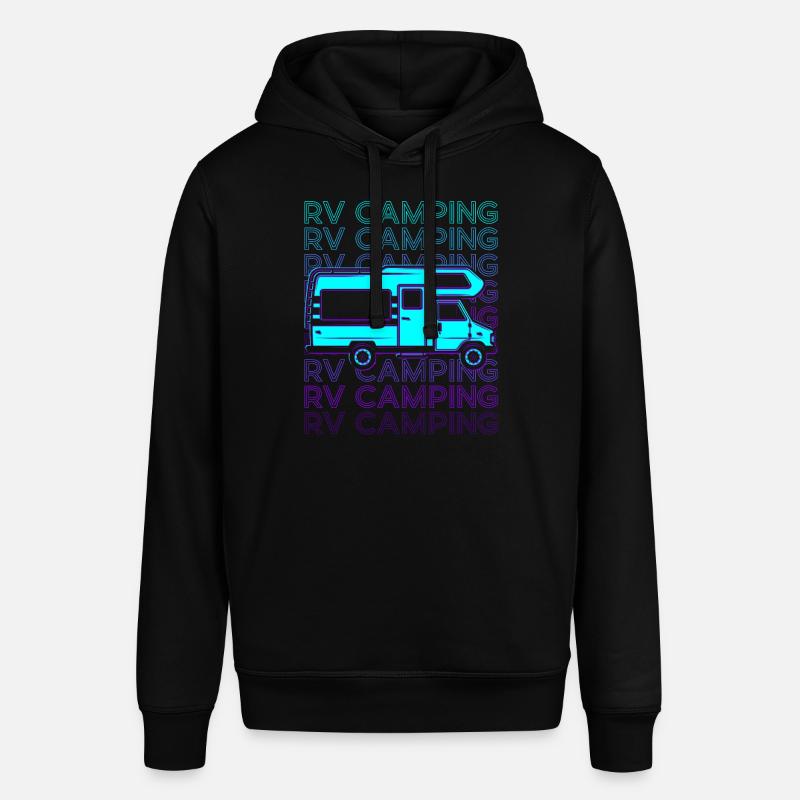 Camping Camping Camping Rétro - Sweat à capuche SOUNDER Stanley/Stella Unisexe - noir