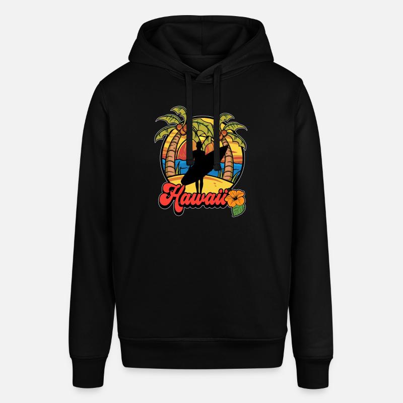Surfing Surf Surfer Hawaii - Sweat à capuche SOUNDER Stanley/Stella Unisexe - noir