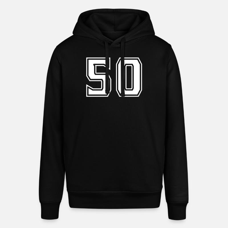 50 Blanc Design Simple - Sweat à capuche SOUNDER Stanley/Stella Unisexe - noir