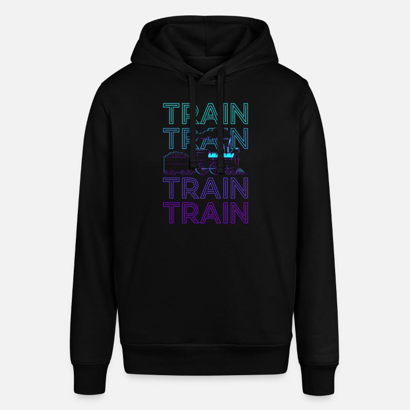 Train Rétro - Sweat à capuche SOUNDER Stanley/Stella Unisexe - noir