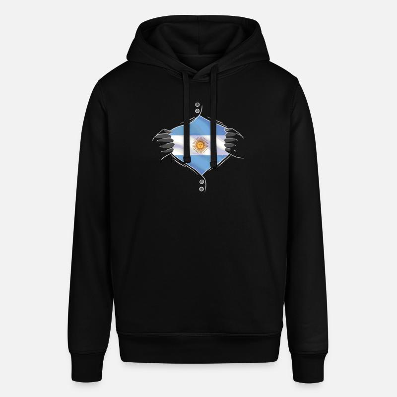 Le drapeau argentin fier - Sweat à capuche SOUNDER Stanley/Stella Unisexe - noir