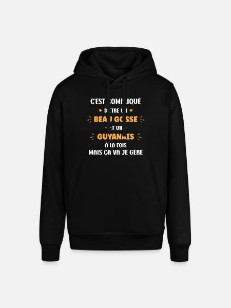 Compliqué beau gosse et guyanais - Sweat à capuche SOUNDER Stanley/Stella Unisexe - noir