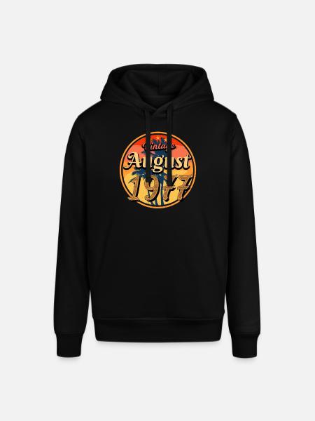 Baujahr 1977 Im August - Stanley/Stella Unisex Hoodie SOUNDER - Schwarz