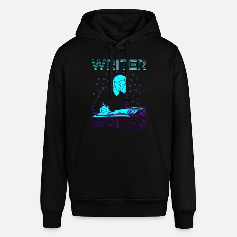 Auteur Auteur Écriture Rétro - Sweat à capuche SOUNDER Stanley/Stella Unisexe - noir