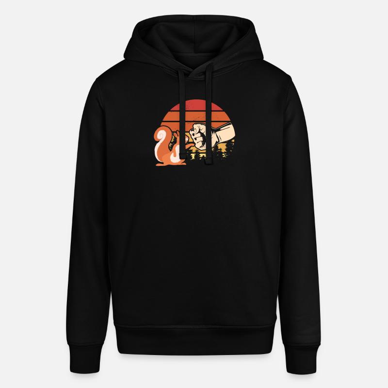 Eichhörnchen Fauststoß Eichhörnchen Liebhaber - Stanley/Stella Unisex Hoodie SOUNDER - Schwarz