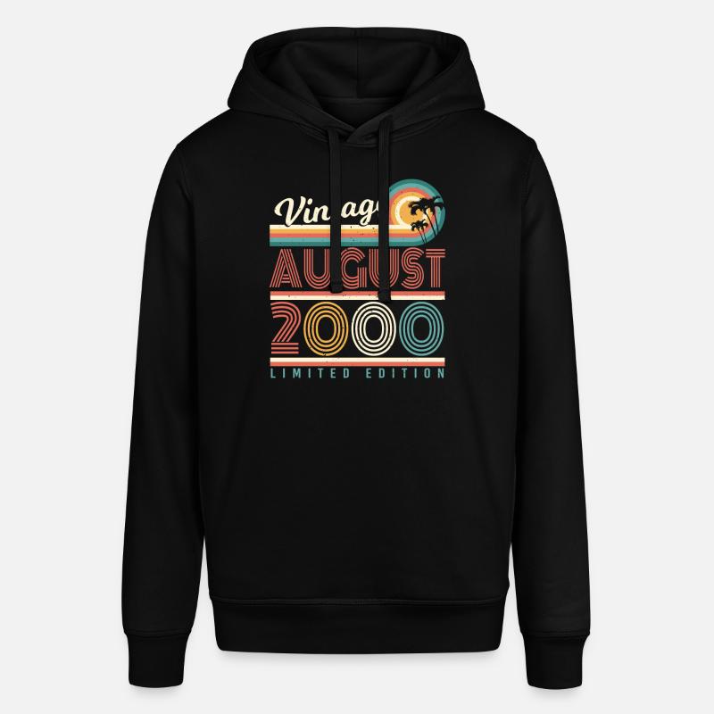 Mois de naissance Août 2000 - Sweat à capuche SOUNDER Stanley/Stella Unisexe - noir