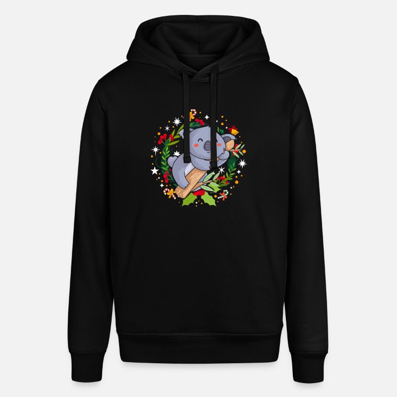 Pull de Noël moche Koala - Sweat à capuche SOUNDER Stanley/Stella Unisexe - noir